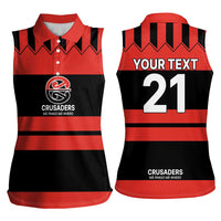 New Zealand Rugby Pacific Custom Women Sleeveless Polo Shirt Whatumoana Classic Retro 2025 LT9 - Polynesian Pride