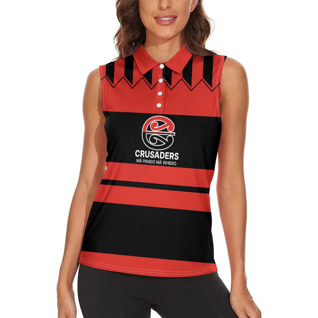 New Zealand Rugby Pacific Custom Women Sleeveless Polo Shirt Whatumoana Classic Retro 2025 LT9 - Polynesian Pride