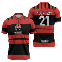 New Zealand Rugby Pacific Custom Zipper Polo Shirt Whatumoana Classic Retro 2025 LT9 - Polynesian Pride