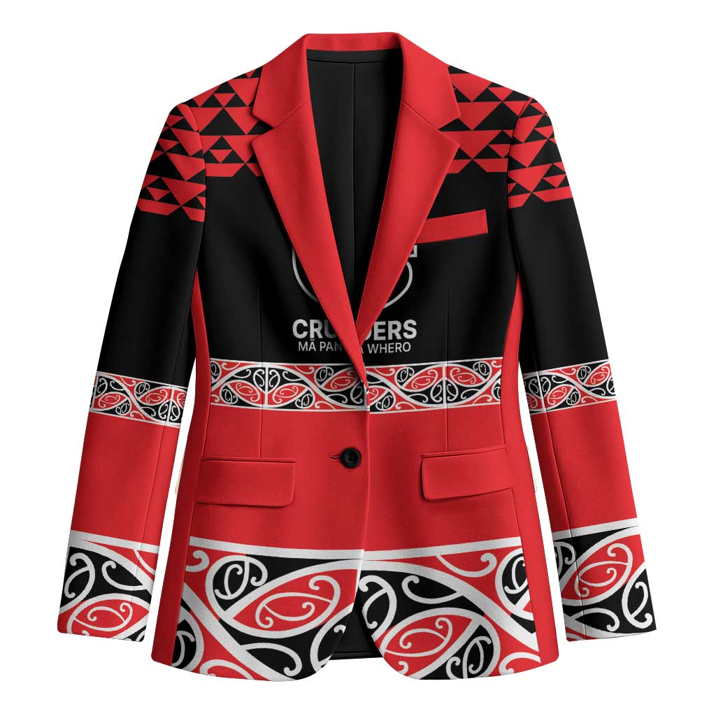 New Zealand Rugby Pacific Custom Blazer Whatumoana Maori Kowhaiwhai Pattern - Polynesian Pride