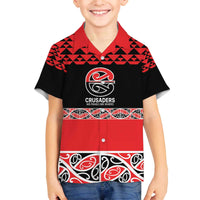 New Zealand Rugby Pacific Custom Family Matching Off The Shoulder Long Sleeve Dress and Hawaiian Shirt Whatumoana Maori Kowhaiwhai Pattern