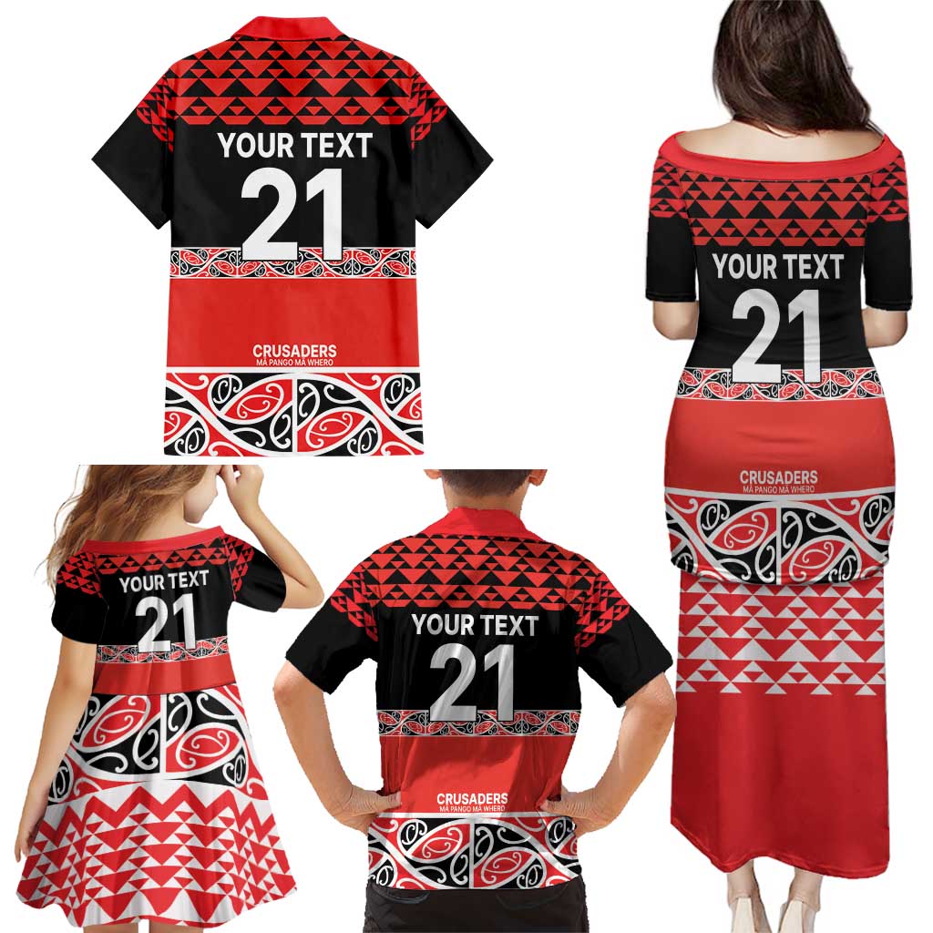 New Zealand Rugby Pacific Custom Family Matching Puletasi and Hawaiian Shirt Whatumoana Maori Kowhaiwhai Pattern LT9 - Polynesian Pride