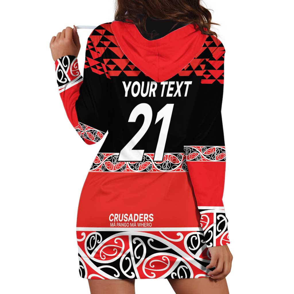 New Zealand Rugby Pacific Custom Hoodie Dress Whatumoana Maori Kowhaiwhai Pattern LT9 - Polynesian Pride