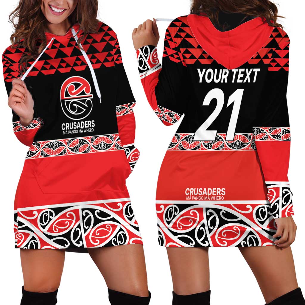 New Zealand Rugby Pacific Custom Hoodie Dress Whatumoana Maori Kowhaiwhai Pattern LT9 - Polynesian Pride