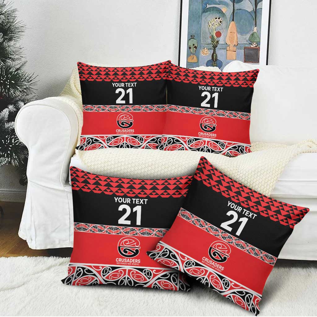 New Zealand Rugby Pacific Custom Pillow Cover Whatumoana Maori Kowhaiwhai Pattern - Polynesian Pride