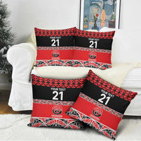 New Zealand Rugby Pacific Custom Pillow Cover Whatumoana Maori Kowhaiwhai Pattern - Polynesian Pride