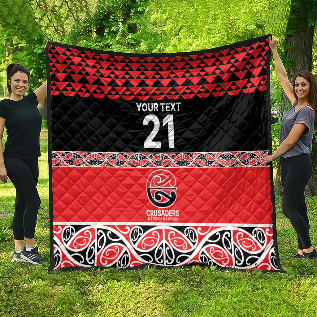 New Zealand Rugby Pacific Custom Quilt Whatumoana Maori Kowhaiwhai Pattern