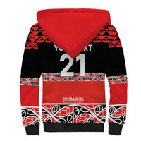New Zealand Rugby Pacific Custom Sherpa Hoodie Whatumoana Maori Kowhaiwhai Pattern LT9 - Polynesian Pride
