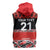 New Zealand Rugby Pacific Custom Sleeveless Zip Hoodie Whatumoana Maori Kowhaiwhai Pattern - Polynesian Pride