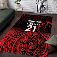 New Zealand Rugby Pacific Custom Area Rug Whatumoana Maori Tribal Tattoo
