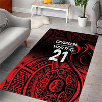 New Zealand Rugby Pacific Custom Area Rug Whatumoana Maori Tribal Tattoo