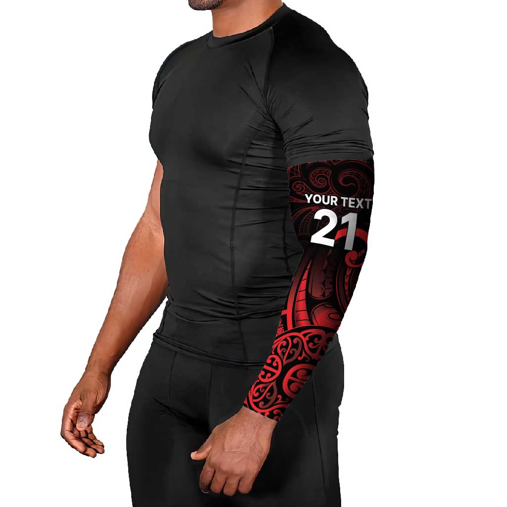 New Zealand Rugby Pacific Custom Arm Sleeves Whatumoana Maori Tribal Tattoo LT9 - Polynesian Pride
