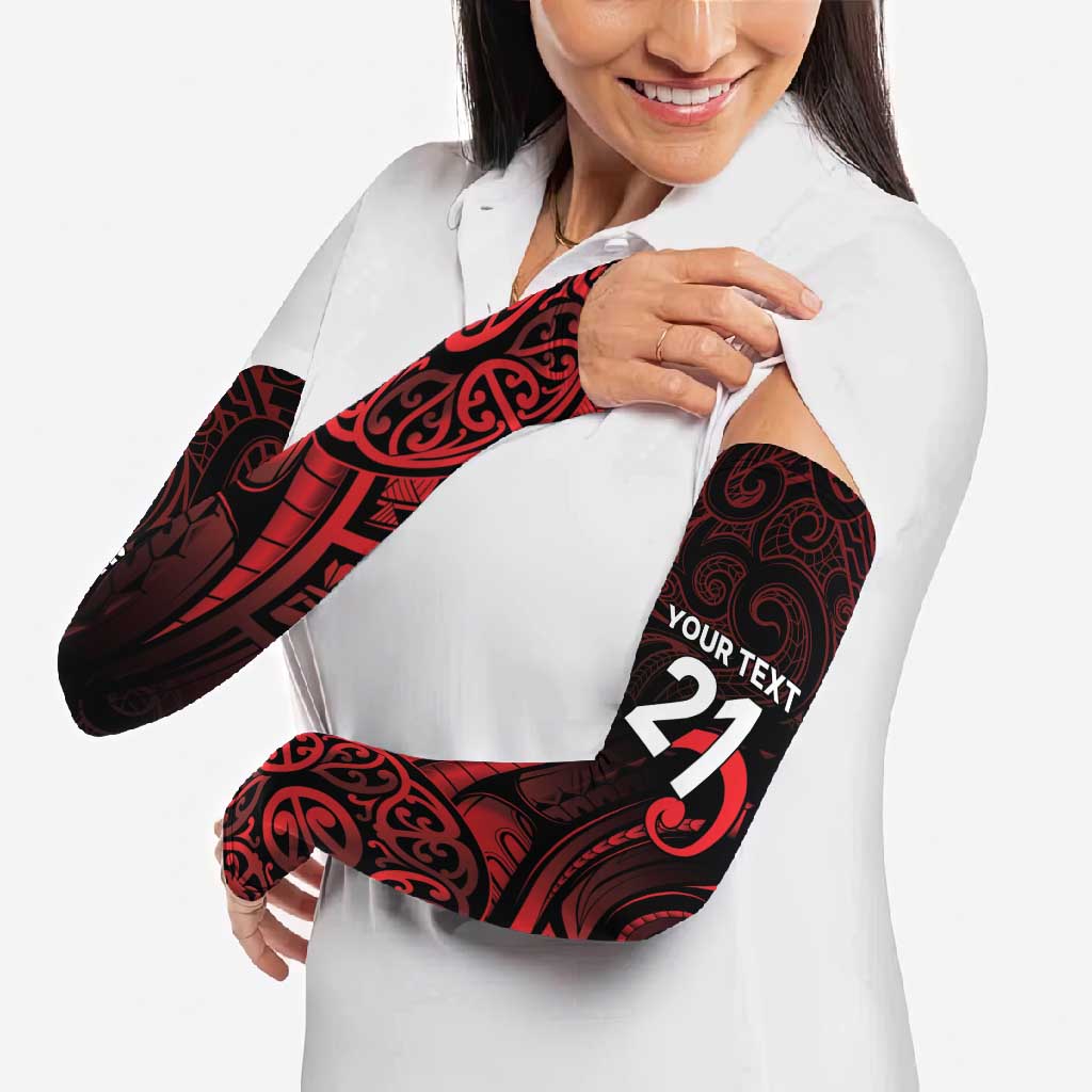 New Zealand Rugby Pacific Custom Arm Sleeves Whatumoana Maori Tribal Tattoo LT9 - Polynesian Pride