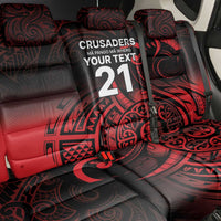 New Zealand Rugby Pacific Custom Back Car Seat Cover Whatumoana Maori Tribal Tattoo LT9 - Polynesian Pride