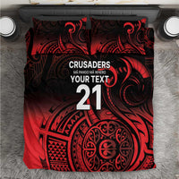 New Zealand Rugby Pacific Custom Bedding Set Whatumoana Maori Tribal Tattoo