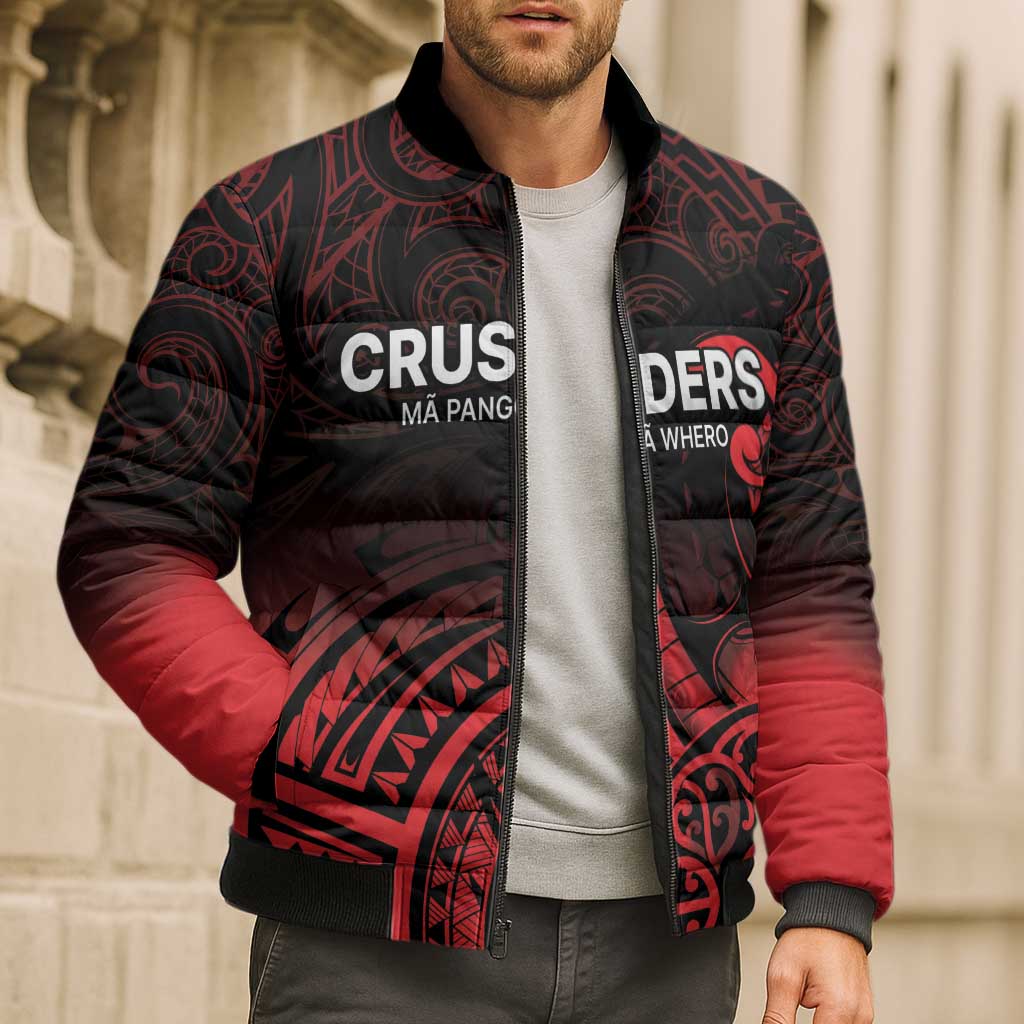 New Zealand Rugby Pacific Custom Bomber Puffer Jacket Whatumoana Maori Tribal Tattoo - Polynesian Pride