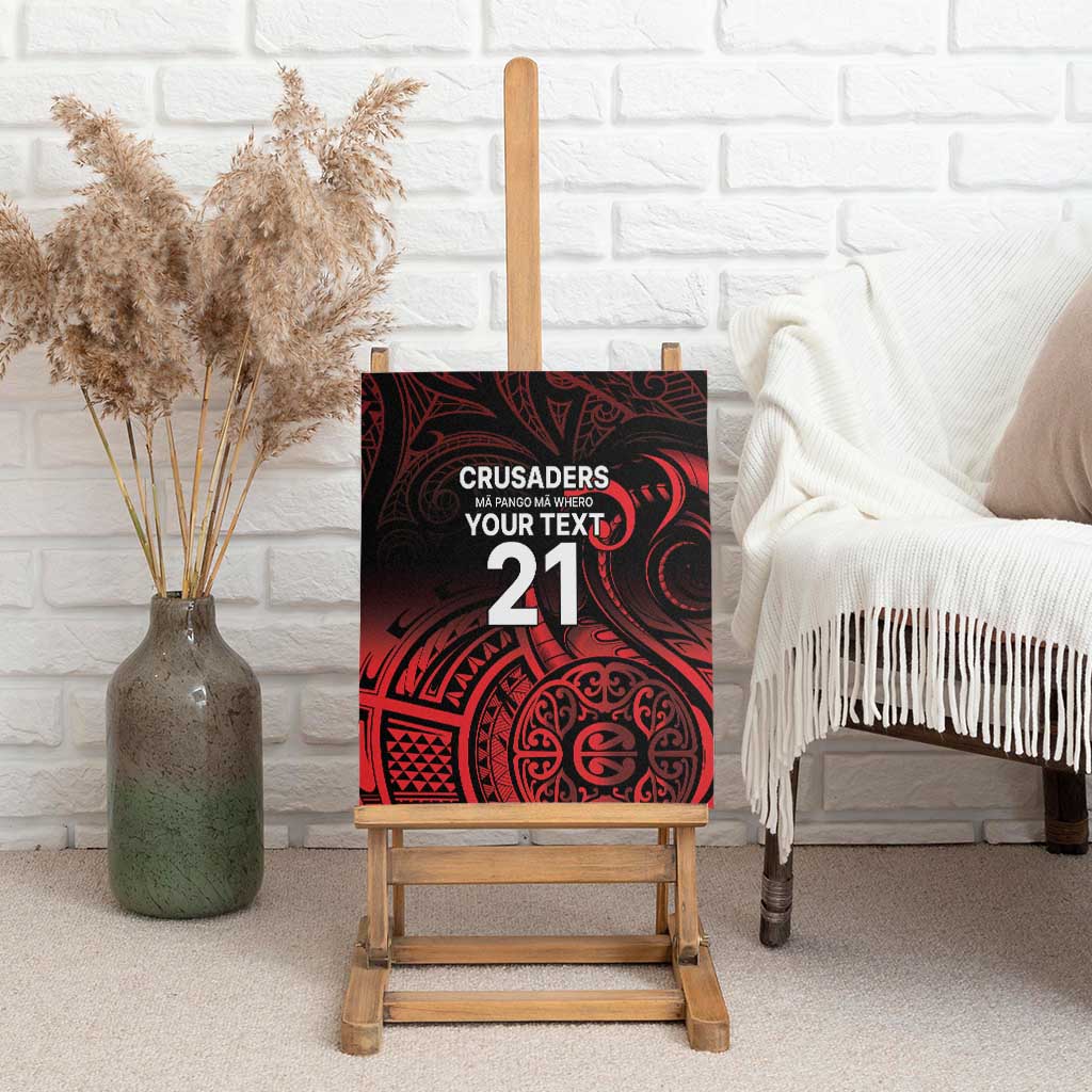New Zealand Rugby Pacific Custom Canvas Wall Art Whatumoana Maori Tribal Tattoo
