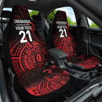 New Zealand Rugby Pacific Custom Car Seat Cover Whatumoana Maori Tribal Tattoo LT9 One Size Gold - Polynesian Pride