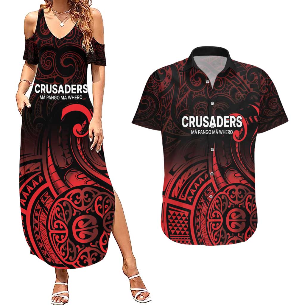 New Zealand Rugby Pacific Custom Couples Matching Summer Maxi Dress and Hawaiian Shirt Whatumoana Maori Tribal Tattoo