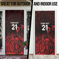New Zealand Rugby Pacific Custom Door Cover Whatumoana Maori Tribal Tattoo LT9 - Polynesian Pride