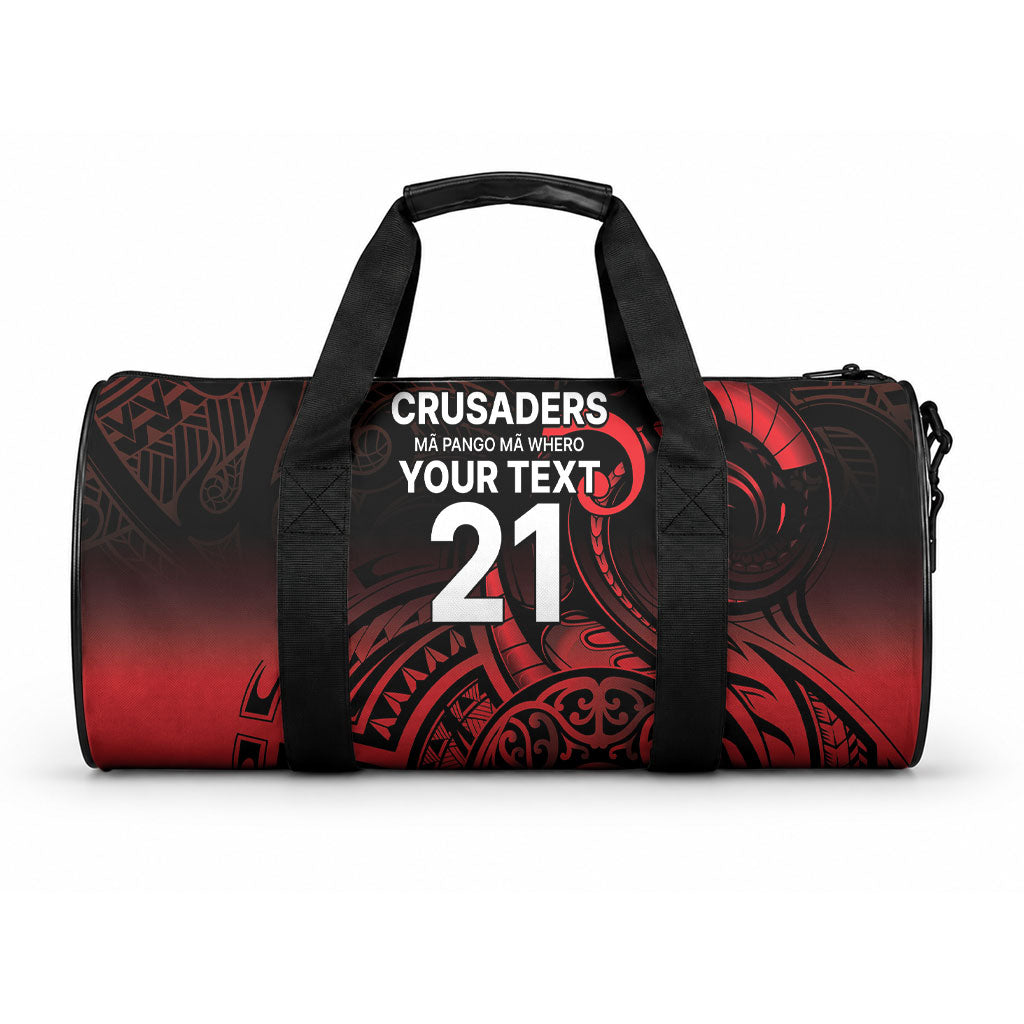 New Zealand Maori Rugby Pacific Custom Duffle Bag Whatumoana Maori Tribal Tattoo LT9 One size Gold - Polynesian Pride
