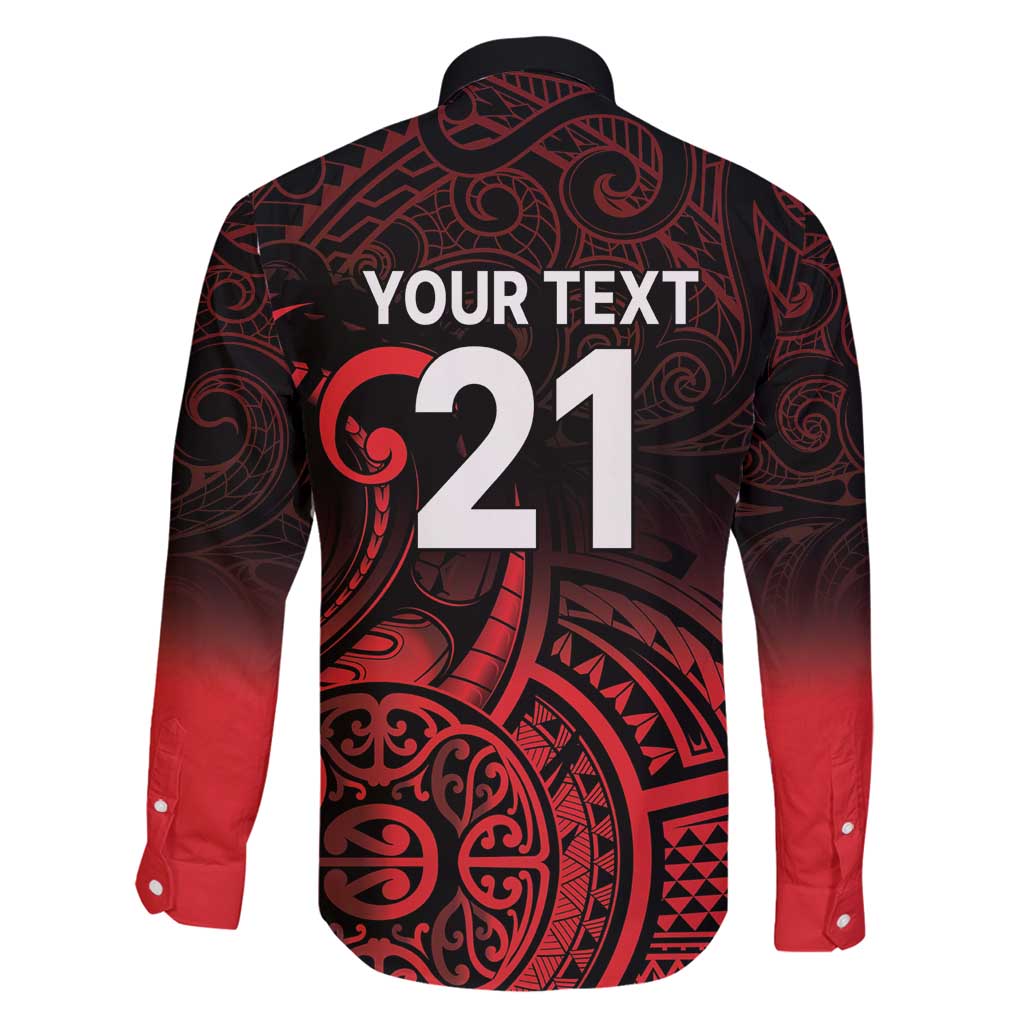 New Zealand Rugby Pacific Custom Family Matching Off Shoulder Maxi Dress and Hawaiian Shirt Whatumoana Maori Tribal Tattoo LT9 - Polynesian Pride
