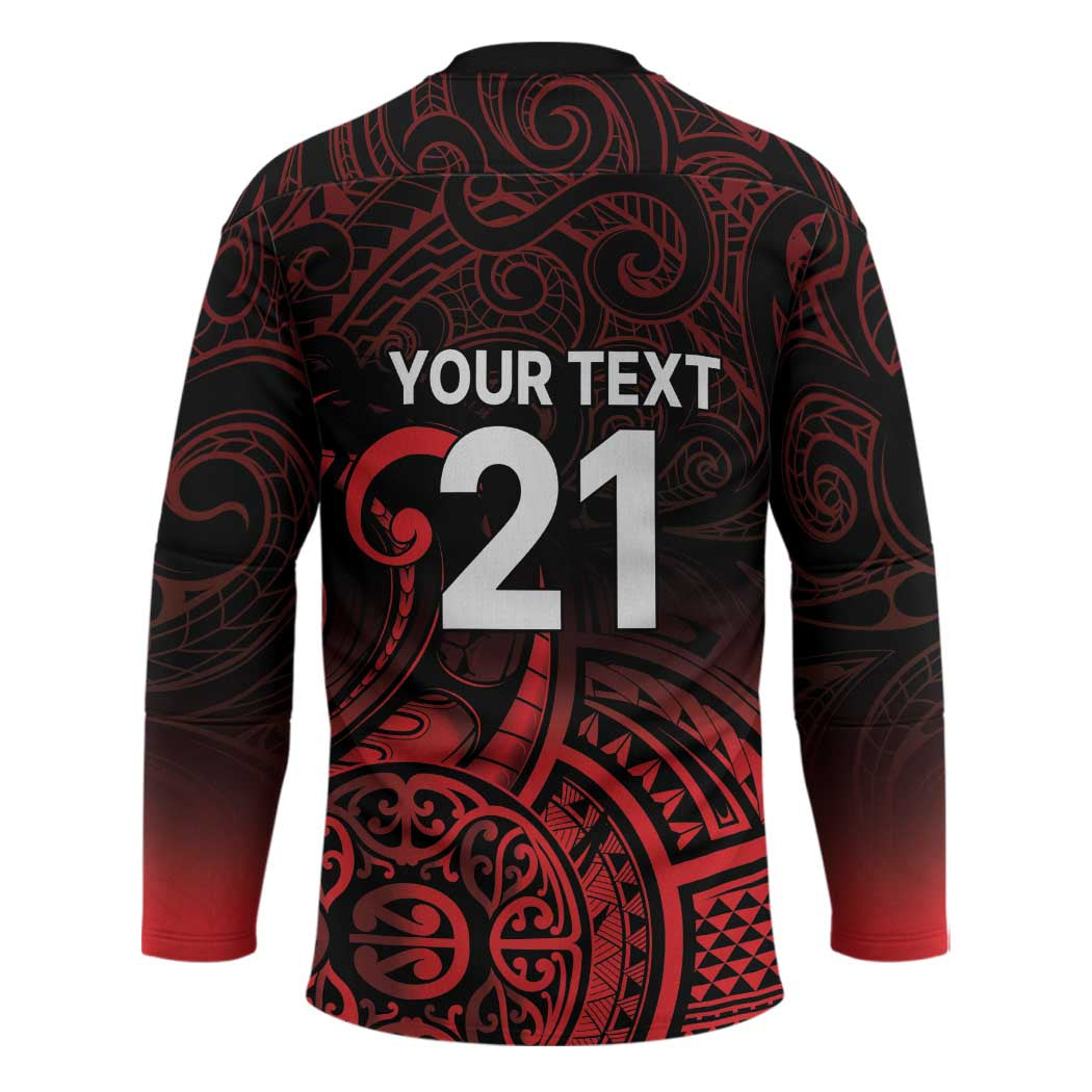 New Zealand Rugby Pacific Custom Hockey Jersey Whatumoana Maori Tribal Tattoo LT9 - Polynesian Pride