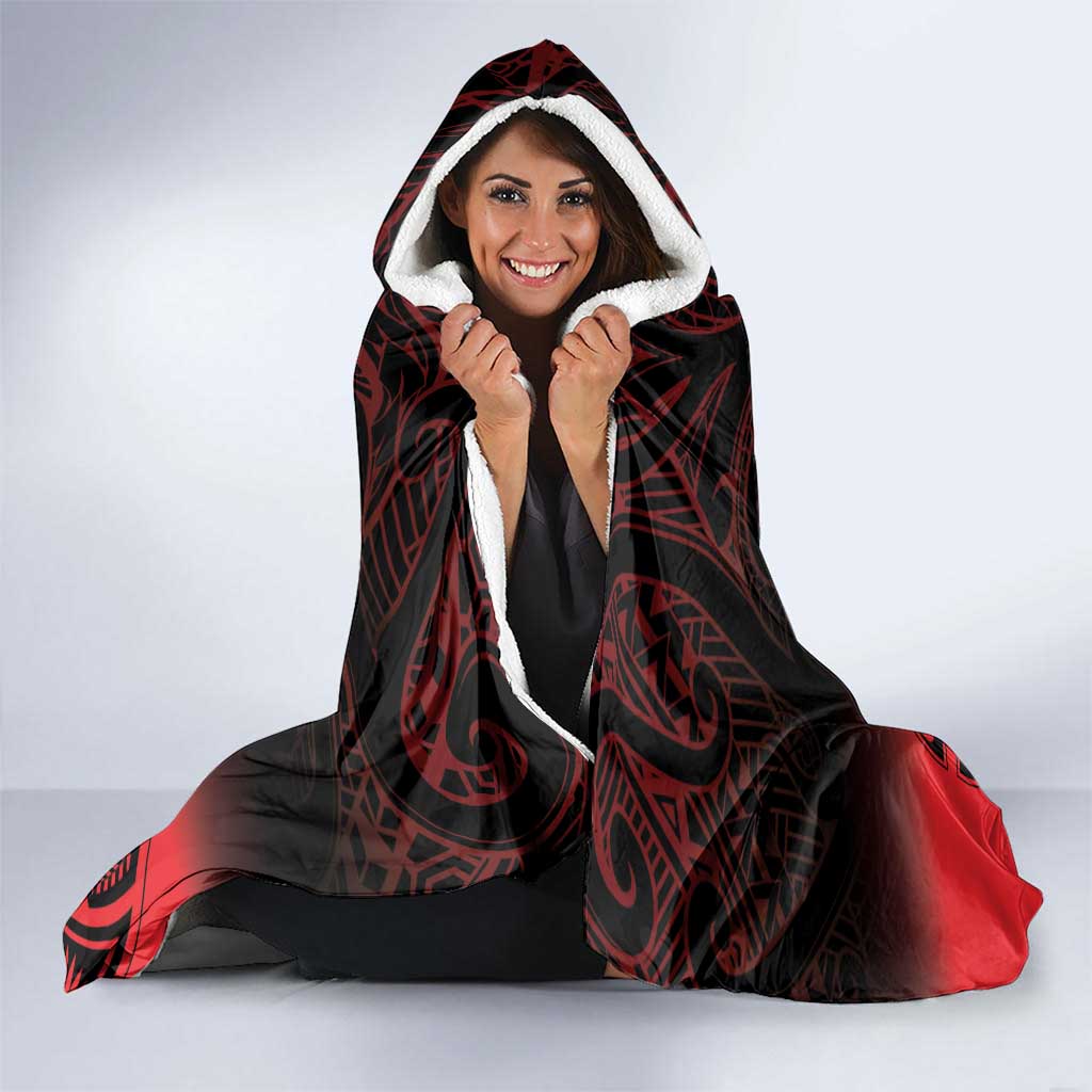 New Zealand Rugby Pacific Custom Hooded Blanket Whatumoana Maori Tribal Tattoo LT9 - Polynesian Pride