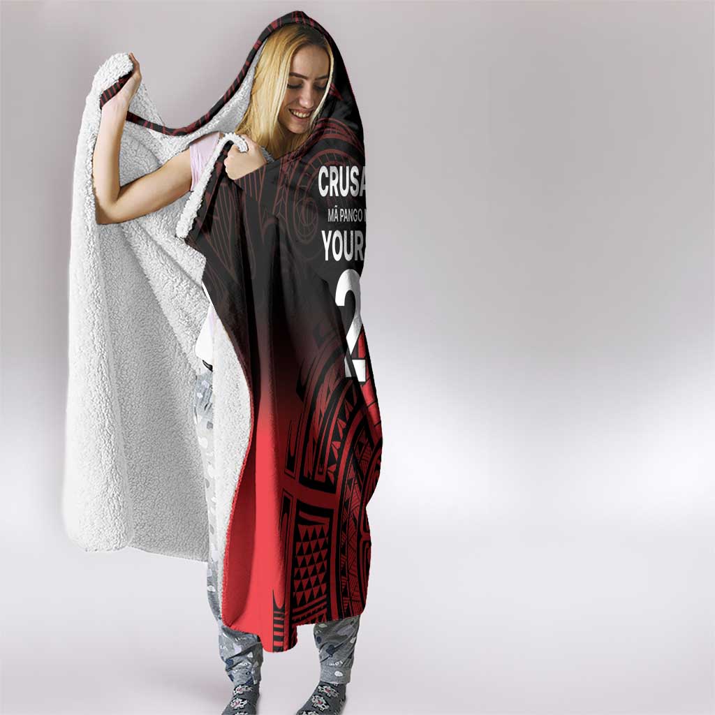 New Zealand Rugby Pacific Custom Hooded Blanket Whatumoana Maori Tribal Tattoo LT9 - Polynesian Pride