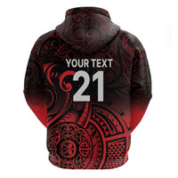 New Zealand Rugby Pacific Custom Hoodie Whatumoana Maori Tribal Tattoo LT9 - Polynesian Pride