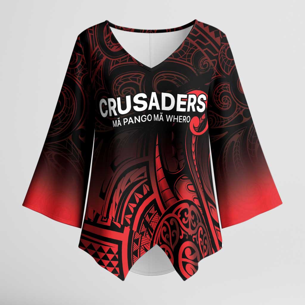 New Zealand Rugby Pacific Custom Kimono Sleeve Blouse Whatumoana Maori Tribal Tattoo LT9 Female Gold - Polynesian Pride