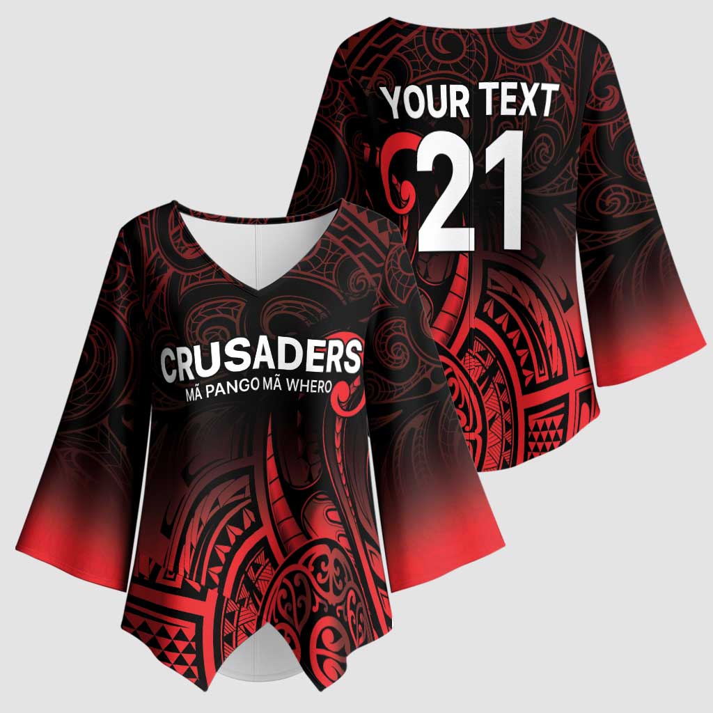 New Zealand Rugby Pacific Custom Kimono Sleeve Blouse Whatumoana Maori Tribal Tattoo LT9 - Polynesian Pride