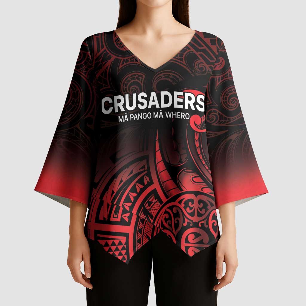 New Zealand Rugby Pacific Custom Kimono Sleeve Blouse Whatumoana Maori Tribal Tattoo LT9 - Polynesian Pride