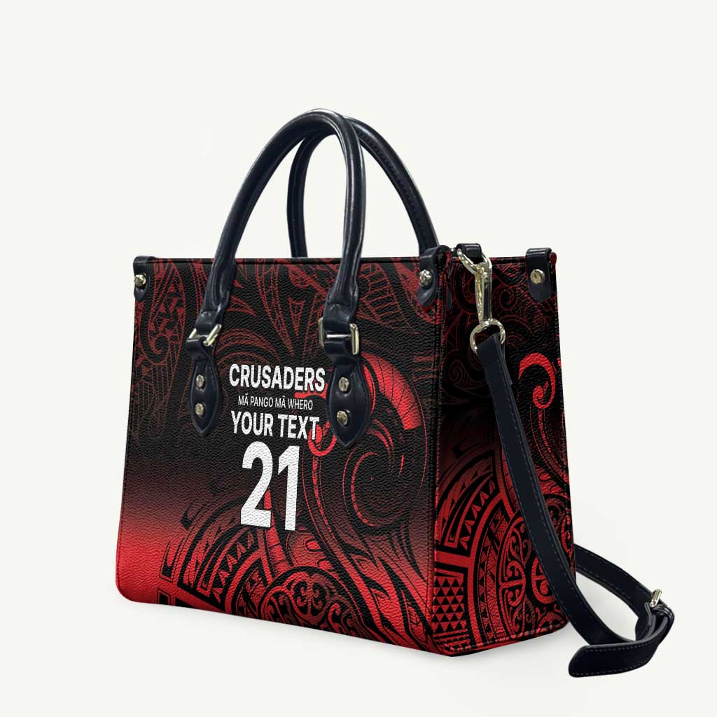 New Zealand Rugby Pacific Custom Leather Bag Whatumoana Maori Tribal Tattoo LT9 Gold - Polynesian Pride
