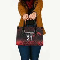New Zealand Rugby Pacific Custom Leather Bag Whatumoana Maori Tribal Tattoo LT9 - Polynesian Pride