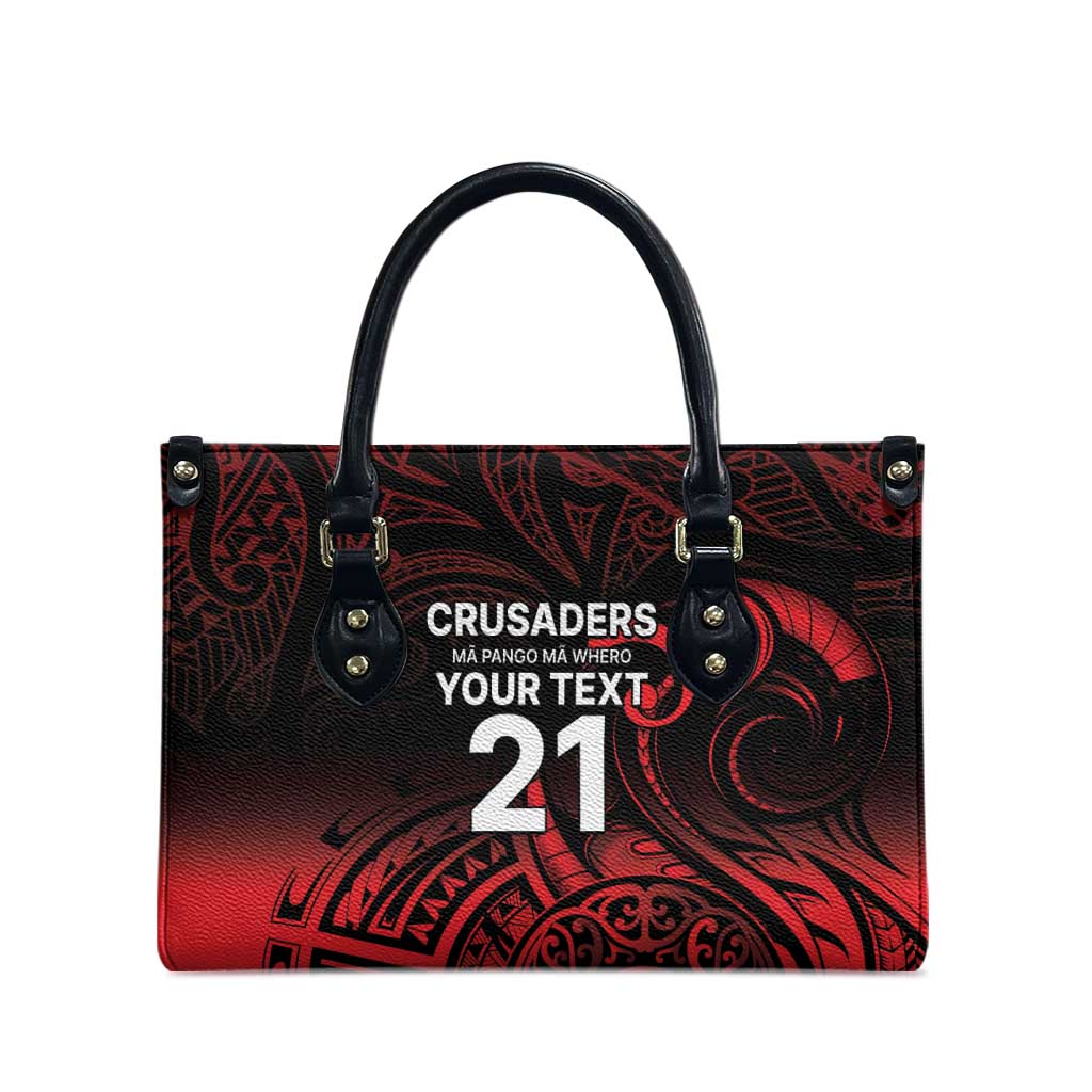 New Zealand Rugby Pacific Custom Leather Bag Whatumoana Maori Tribal Tattoo LT9 - Polynesian Pride