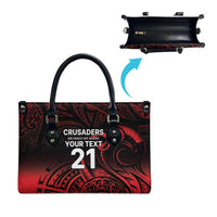 New Zealand Rugby Pacific Custom Leather Bag Whatumoana Maori Tribal Tattoo LT9 - Polynesian Pride