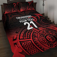 New Zealand Rugby Pacific Custom Quilt Bed Set Whatumoana Maori Tribal Tattoo LT9 Gold - Polynesian Pride