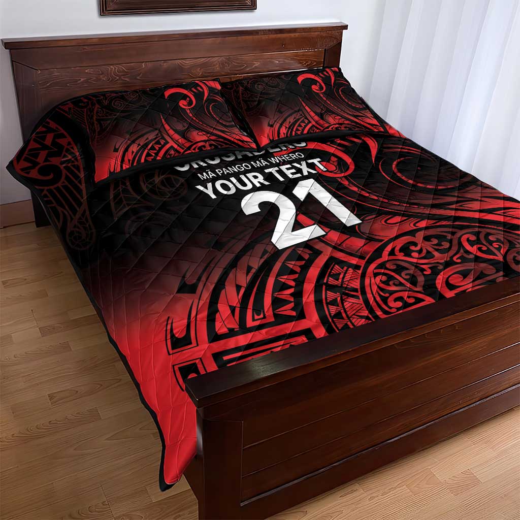 New Zealand Rugby Pacific Custom Quilt Bed Set Whatumoana Maori Tribal Tattoo LT9 - Polynesian Pride