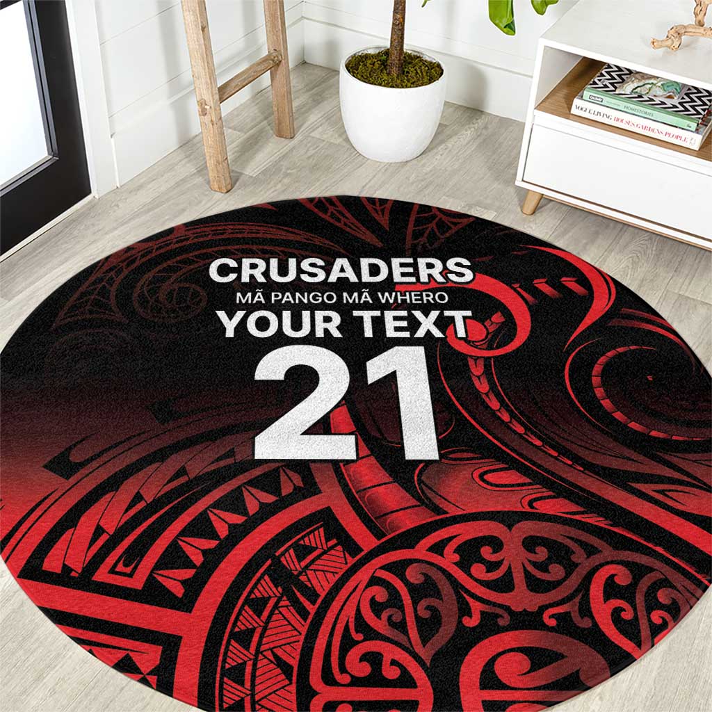 New Zealand Rugby Pacific Custom Round Carpet Whatumoana Maori Tribal Tattoo LT9 Gold - Polynesian Pride