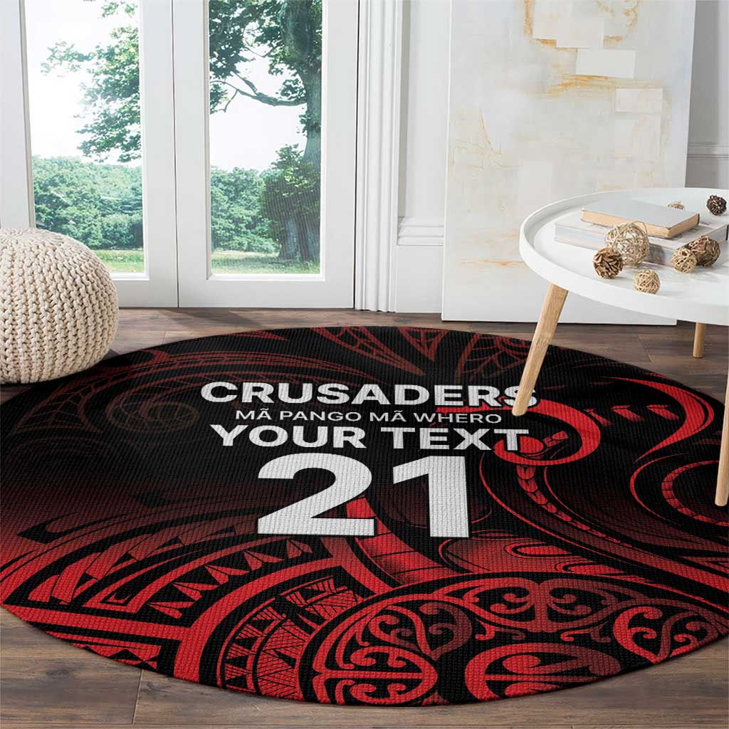 New Zealand Rugby Pacific Custom Round Carpet Whatumoana Maori Tribal Tattoo LT9 - Polynesian Pride