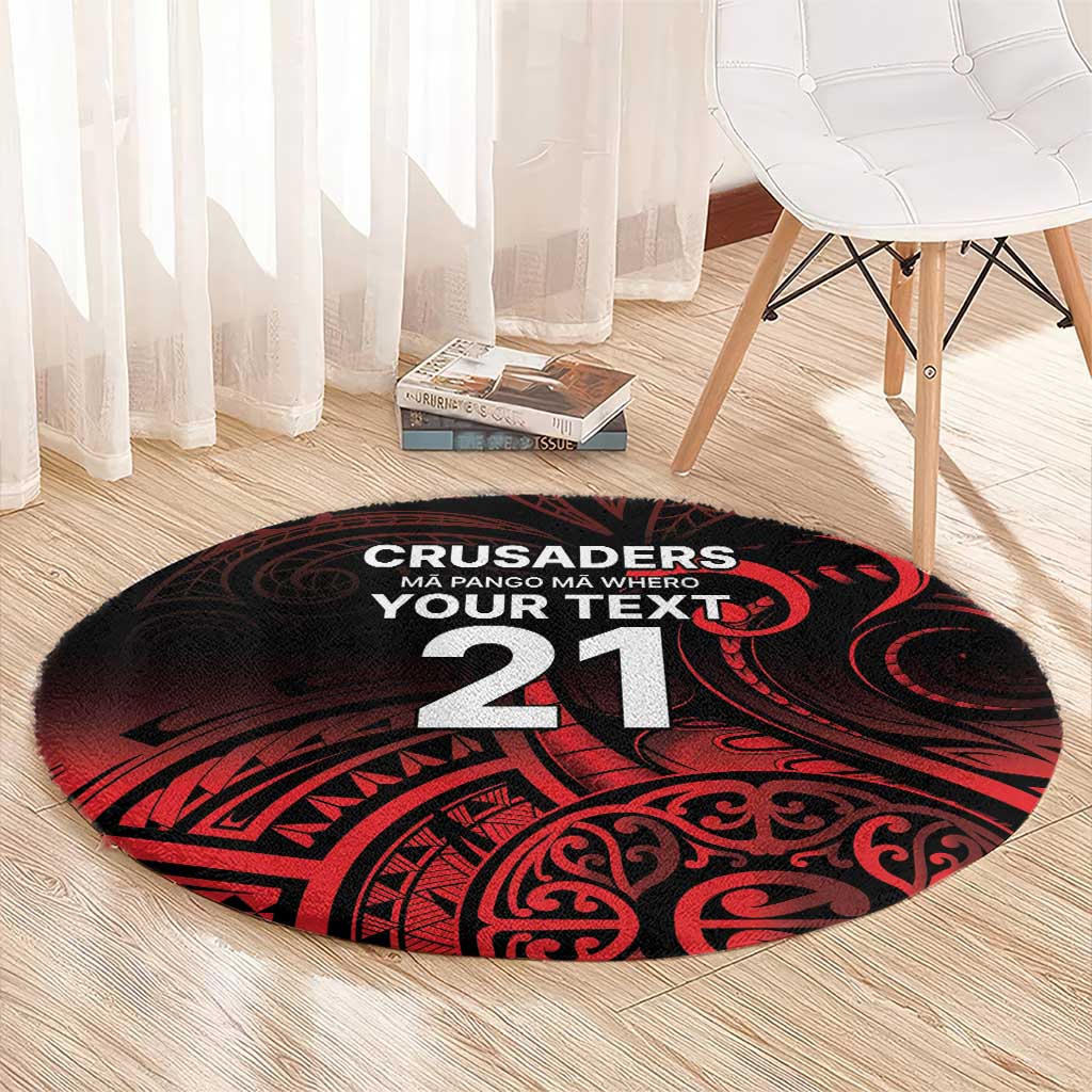 New Zealand Rugby Pacific Custom Round Carpet Whatumoana Maori Tribal Tattoo LT9 - Polynesian Pride