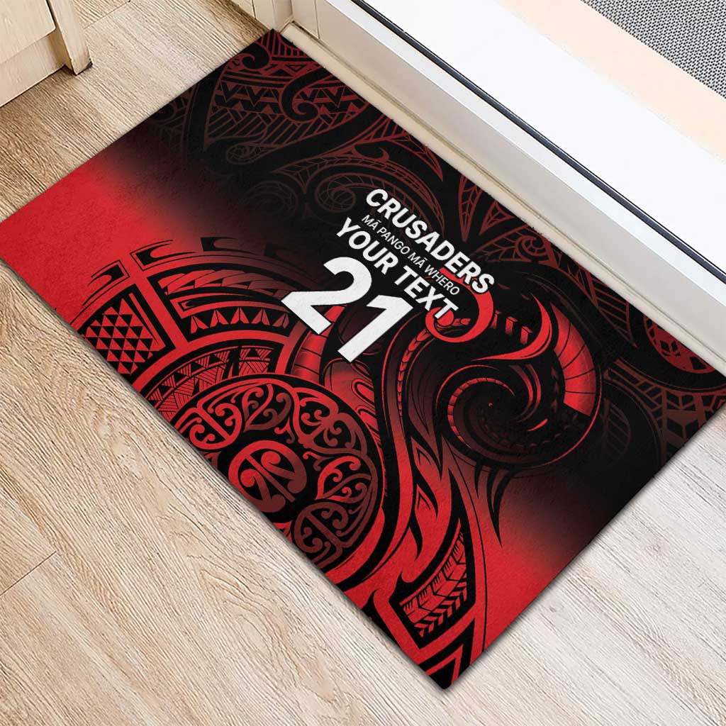 New Zealand Rugby Pacific Custom Rubber Doormat Whatumoana Maori Tribal Tattoo