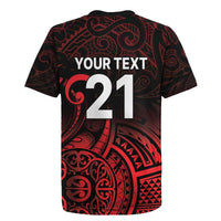 New Zealand Rugby Pacific Custom Rugby Jersey Whatumoana Maori Tribal Tattoo