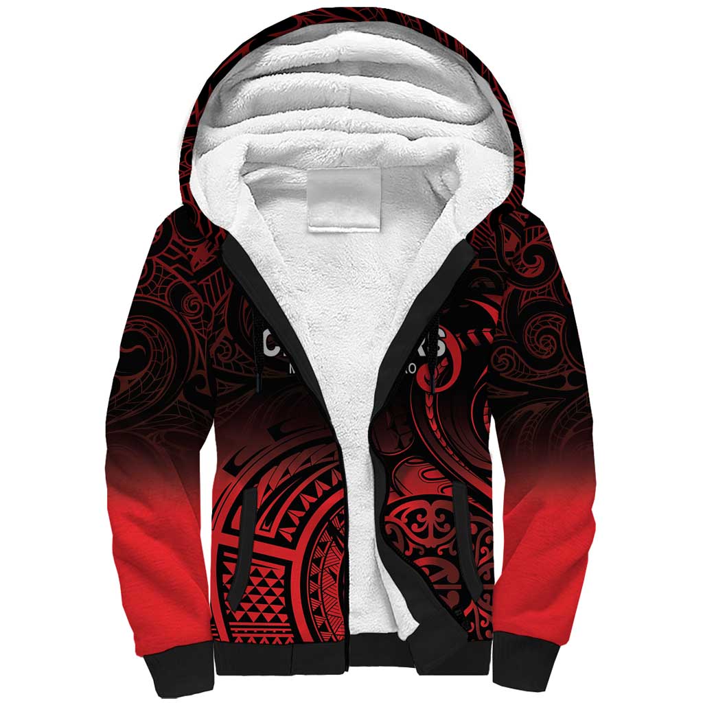 New Zealand Rugby Pacific Custom Sherpa Hoodie Whatumoana Maori Tribal Tattoo LT9 Unisex Gold - Polynesian Pride