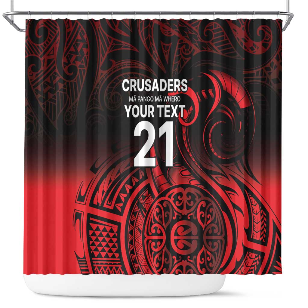 New Zealand Rugby Pacific Custom Shower Curtain Whatumoana Maori Tribal Tattoo LT9 Gold - Polynesian Pride