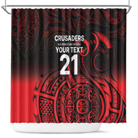 New Zealand Rugby Pacific Custom Shower Curtain Whatumoana Maori Tribal Tattoo LT9 Gold - Polynesian Pride