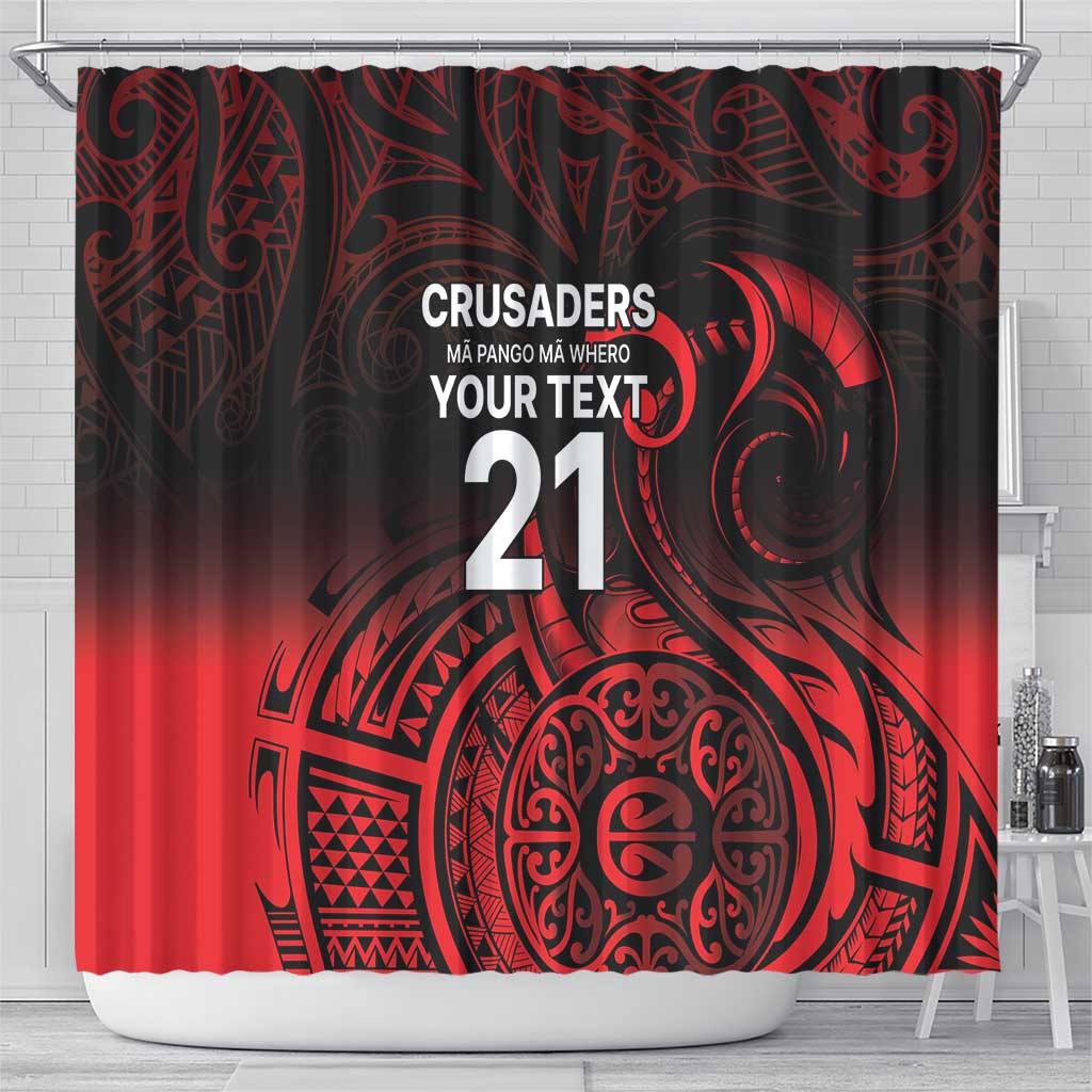 New Zealand Rugby Pacific Custom Shower Curtain Whatumoana Maori Tribal Tattoo LT9 - Polynesian Pride