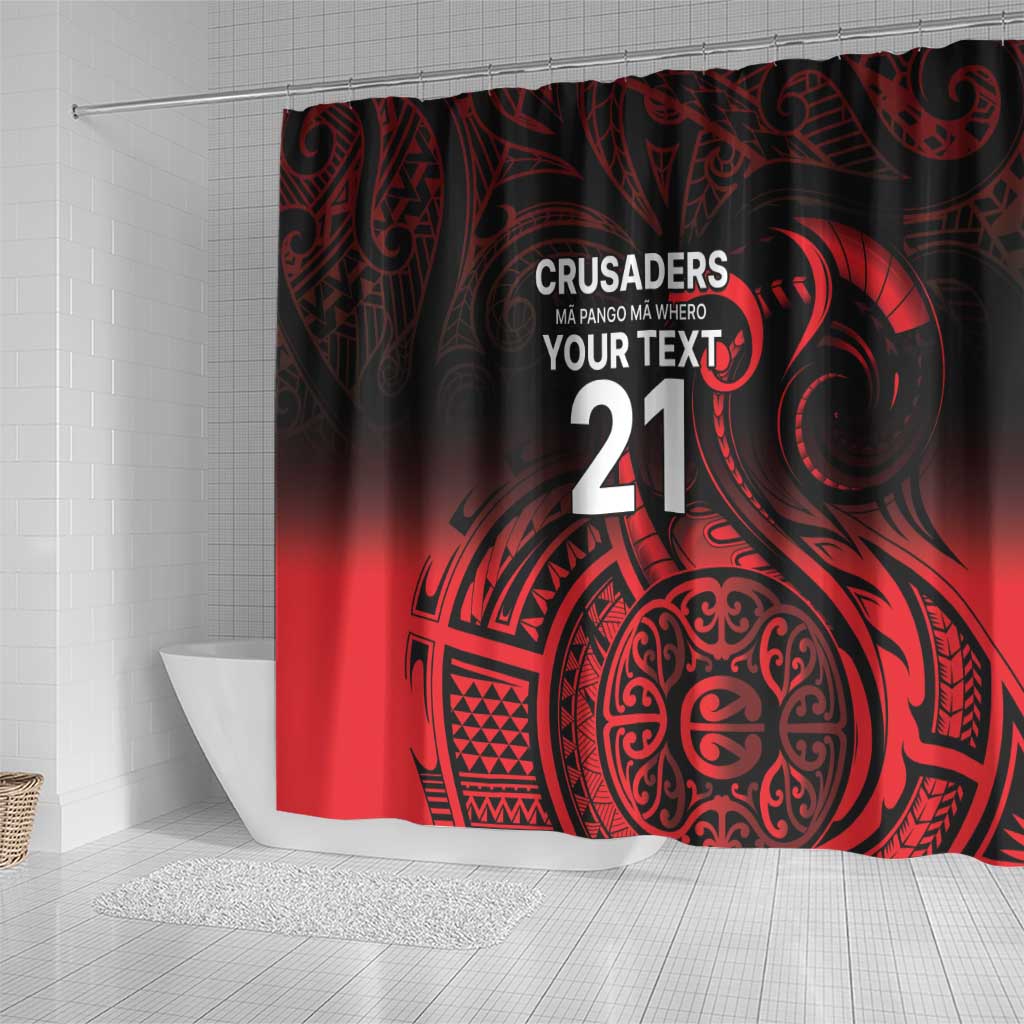 New Zealand Rugby Pacific Custom Shower Curtain Whatumoana Maori Tribal Tattoo LT9 - Polynesian Pride