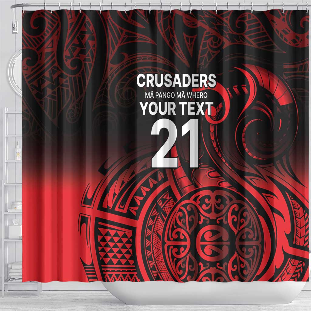 New Zealand Rugby Pacific Custom Shower Curtain Whatumoana Maori Tribal Tattoo LT9 - Polynesian Pride